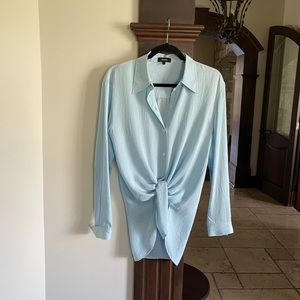 Theory Ice Blue Shirt